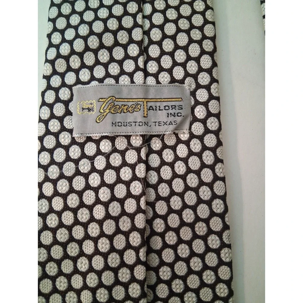 Vtg 70's Gene's Tailors Houston Texas Men's Necktie 56